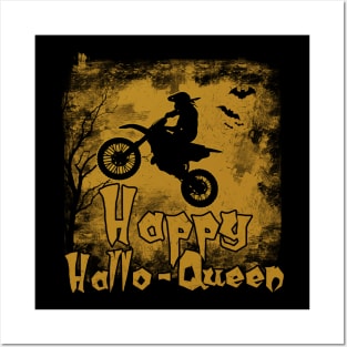 Women Motocross Happy Hallo-Queen Posters and Art